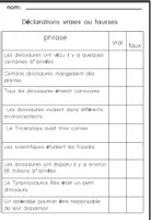 Aperçu - Feuilles d'exercices - Les dinosauresCompréhension de Lecture - Page 3