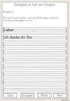 Vorschau - Arbeitsblätter - Dankgebet an Gott für seine Schöpfung - Seite 3