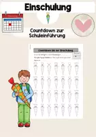 Vorschau - Anderer Materialtyp - Countdown zur Einschulung - Deckblatt