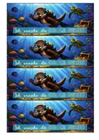 Vorschau - Mal- und Bastelvorlagen - Sommerferien - Wassereis Feriengruß - Otter Klasse - Seite 1
