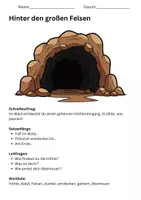 Vorschau - Stundenentwürfe - Kreatives Schreiben Klasse 3 – Die geheimnisvolle Höhle | Schreibaufgaben mit Hilfen & Beispielen - Seite 3