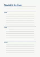 Vorschau - Lehrpläne/Lehrermaterial - Wochenplaner (alle Fächer - alle Schularten) - Seite 1