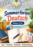 Vorschau - Stationenlernen - Sommerferien Deutschheft | Klasse 5/6 - Deckblatt