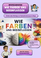 Vorschau - Präsentationen/Tafelbilder - Wie Farben uns beeinflussen | Präsentation zu Farbwirkung, Werbung & Alltag - Deckblatt