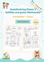 Vorschau - Unterrichtsreihen - Sozialtraining Klasse 1: Gefühle und gutes Miteinander · Arbeitsblätter - Deckblatt