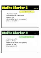 Vorschau - Aufgabenkarten - Mathe Klasse 4 - Wiederholung fit für Klasse 5 - Seite 1