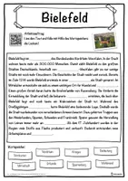 Vorschau - Unterrichtsreihen - Bielefeld Lückentext mit Wortspeicher Hörverstehen und Suchsel - Seite 1