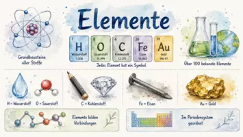 Vorschau - Arbeitsblätter - Arbeitsblatt "Elemente" + Onlineübung & MP3 + Infografik - Seite 2