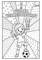 Vorschau - Stundenentwürfe - FUßBALL WELTMEISTERSCHAFT - AUSMALBILDER GRUNDSCHULE - qlixu - Seite 1