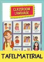 Vorschau - Fördermaterial/Inklusion - Classroom Language Posters | Tafelmaterial | Bildkarten für den Englischunterricht - Deckblatt