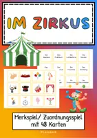 Vorschau - Spiele - Im Zirkus: 48 Bildkarten und Wortkarten zum Zuordnen - Deckblatt