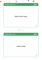 Vorschau - Arbeitsblätter - Laufdiktat „Back to School“ – Englisch Klasse 3–6 | 3 Niveaustufen - Seite 3