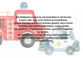 Vorschau - Spiele - Erzählkarten Kamishibai Feuerwehr, Polizei & Rettungsdienst für Sprachförderung - Seite 1