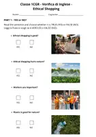anteprima - Compiti in classe/Test - Ethical Shopping Inglese ed Educazione civica - Pagina 1