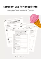 Vorschau - Unterrichtsreihen - Unterrichtsreihe zum Thema Gedichte - Sommer- und Feriengedichte - Eine Klangcollage erstellen - Digitales, entdeckendes und handlungsorientiertes Lernen - Seite 1