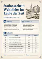 Vorschau - Stationenlernen - Stationsarbeit Weltbilder im Laufe der Zeit - Seite 1