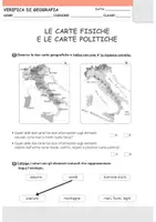 anteprima - Compiti in classe/Test - Verifica Geografia- Carta fisica politica e tematica - Pagina di copertina