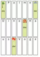 Vorschau - Fördermaterial/Inklusion - Wortfächer zum Wörterlernen - Seite 1