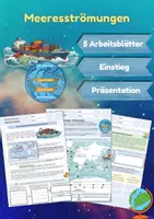 Vorschau - Arbeitsblätter - Meeresströmungen (Arbeitsblätter & Präsentation) - Deckblatt