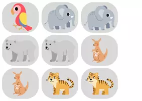 Vorschau - Mal- und Bastelvorlagen - at the zoo - Seite 2