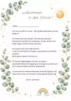 Vorschau - Anderer Materialtyp - Willkommensbriefe zur Einschulung – für einen besonderen Schulstart - Seite 1