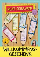Vorschau - Anderer Materialtyp - Willkommensgeschenk zum Schulanfang – Druckbarer Bleistift mit guten Wünschen - Deckblatt
