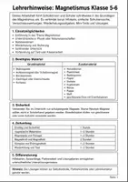 Vorschau - Arbeitsblätter - Magnetismus Klasse 5/6 – Arbeitsheft mit Versuchen - Seite 1