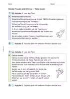 Vorschau - Arbeitsblätter - Lesetext und Steckbrief: Starke Frauen und Männer - Seite 1