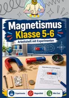 Vorschau - Arbeitsblätter - Magnetismus Klasse 5/6 – Arbeitsheft mit Versuchen - Deckblatt
