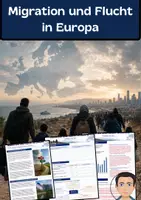 Vorschau - Arbeitsblätter - Migration und Flucht in Europa - Deckblatt
