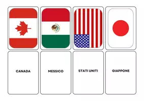 anteprima - Flashcard - MEMORI/FLASHCARD PAESI MONDIALI 2026 - Pagina di copertina