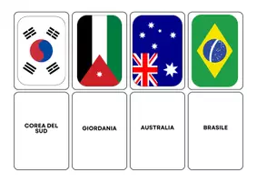 anteprima - Flashcard - MEMORI/FLASHCARD PAESI MONDIALI 2026 - Pagina 2