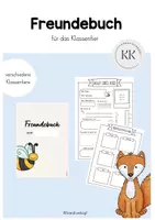 Vorschau - Anderer Materialtyp - Freundebuch - Klassentier - Deckblatt
