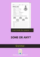Vorschau - Arbeitsblätter - Some or Any (Quantifiers): Grammar (English) - Deckblatt