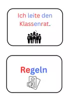 Vorschau - Anderer Materialtyp - Klassenrat Wort- und Bildkarten Silbenschrift - Deckblatt