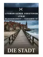 Vorschau - Klassenarbeiten - Literarisches Verstehen – Lyrik (Klassenarbeit „Die Stadt“ mit Lösung & Hörtext) - neue RSAP BW 2027 - Deckblatt