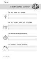 Vorschau - Arbeitsblätter - Schüttelsätze Sommer - Seite 1