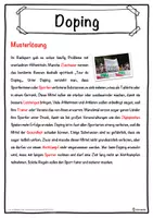 Vorschau - Unterrichtsreihen - Doping Lückentext mit Wortspeicher Hörverstehen und Suchsel - Seite 2