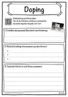 Vorschau - Unterrichtsreihen - Doping Lückentext mit Wortspeicher Hörverstehen und Suchsel - Seite 3