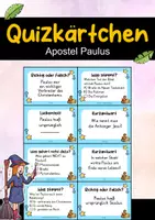 Vorschau - Quiz - Apostel Paulus – 24 Quizkarten | Quiz | Religion, Christentum & Bibel - Deckblatt