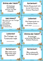 Vorschau - Arbeitsblätter - Archäologie – Materialpaket | Wissenskartei, Lückentext & Quizkarten - Seite 3
