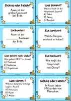 Vorschau - Quiz - Asien – 24 Quizkarten | Quiz | Geografie, Kontinente & Weltwissen - Seite 1