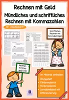 Vorschau - Unterrichtsreihen - Rechnen mit Geld - Mündliches und schriftliches Rechnen mit Kommazahlen - Deckblatt