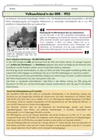 Vorschau - Arbeitsblätter - Volksaufstand DDR 1953 Arbeitsblatt | 17 Juni Aufstand | Widerstand AB6 - Seite 1