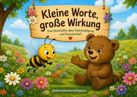 Vorschau - Bildkarten - Kamishibai Bär und Biene - Deckblatt