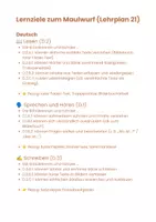 Vorschau - Unterrichtsreihen - Maulwurf_mit Lehrplan21 - Seite 1