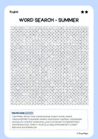 Vorschau - Arbeitsblätter - FREEBIE! Sommerferien: Englisch Suchsel (2-fach differenziert) – ab Klasse 5 - Seite 2