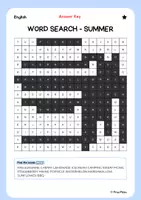 Vorschau - Arbeitsblätter - FREEBIE! Sommerferien: Englisch Suchsel (2-fach differenziert) – ab Klasse 5 - Seite 3