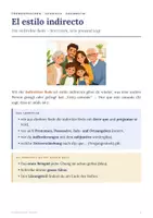 Vorschau - Arbeitsblätter - Estilo indirecto - Indirekte Rede Spanisch - Seite 1