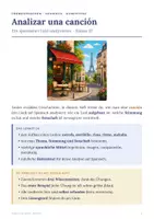 Vorschau - Arbeitsblätter - Ein spanisches Lied analysieren Klasse 10 - Seite 1